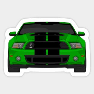 MUSTANG SHELBY GT500 GREEN Sticker